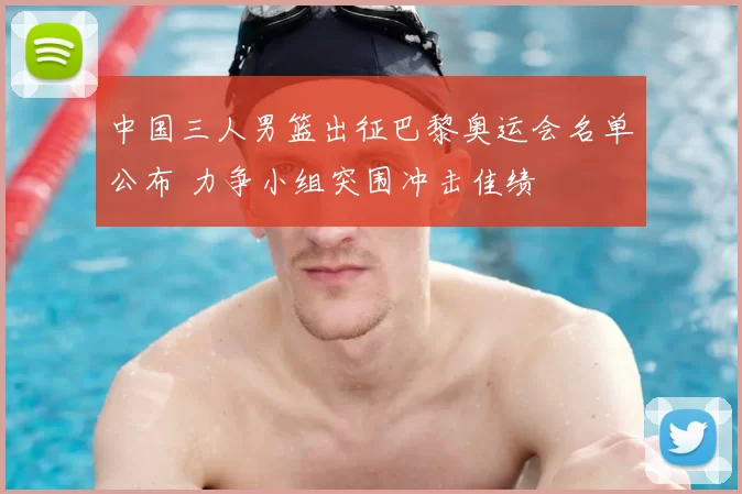 中国三人男篮出征巴黎奥运会名单公布 力争小组突围冲击佳绩